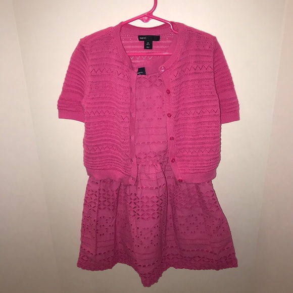 GAP Other - Pink Lace Dress with Sweater GAP Other - Pink Lace Dress with Sweater